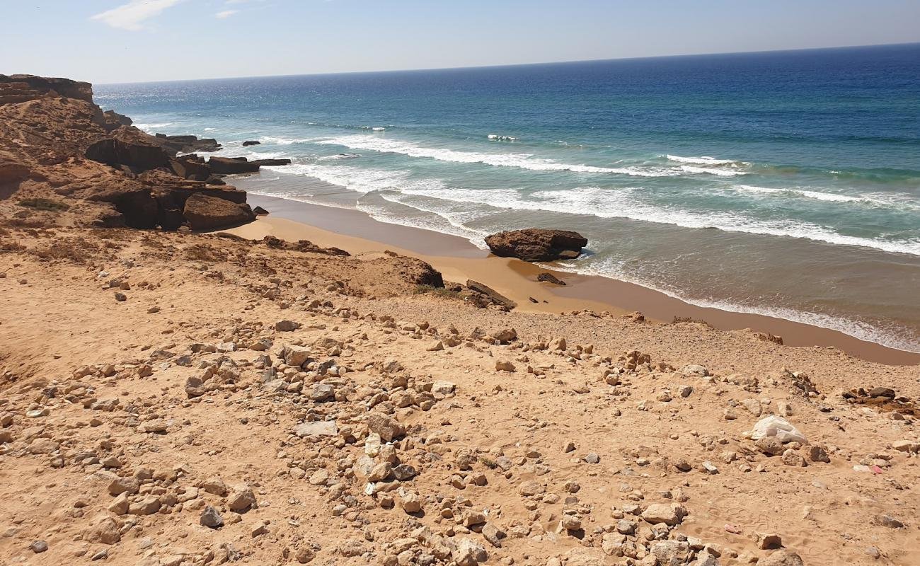 Coastal cliffs and beach near Tamri, Morocco