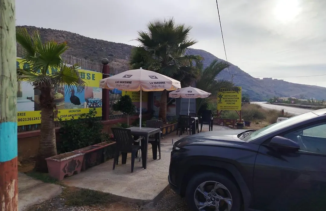 MarySol SurfCamp outdoor terrace entrance
